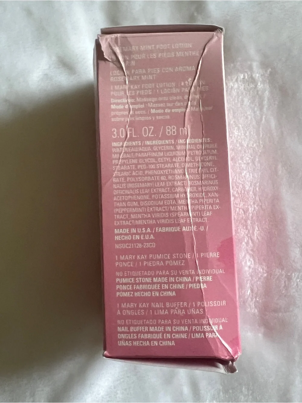 Mary Kay pamper feet